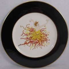 Used Erte' APPLAUSE A3081 Bone china MIKASA Collectors Plate 