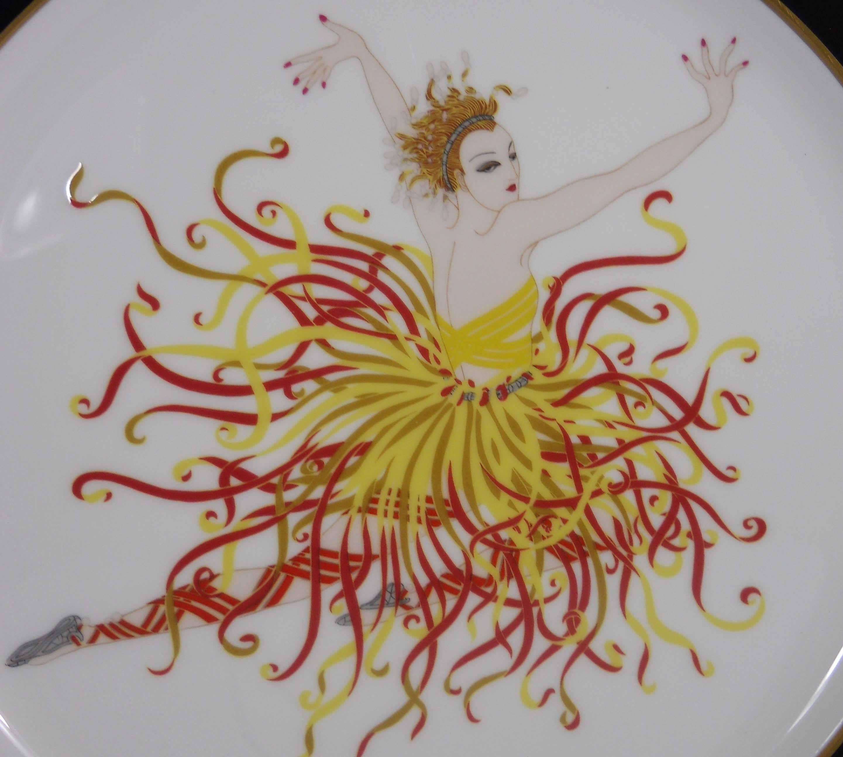 Lovley collectible plate BY ERTE'. This is  