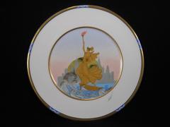 ERTE Mikasa by Sevenarts Limited West Germany "Statue Of Liberty" Charger Plate