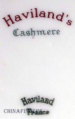 Haviland China Company Cashmere Green Pattern Set of Ten Dinner Plates