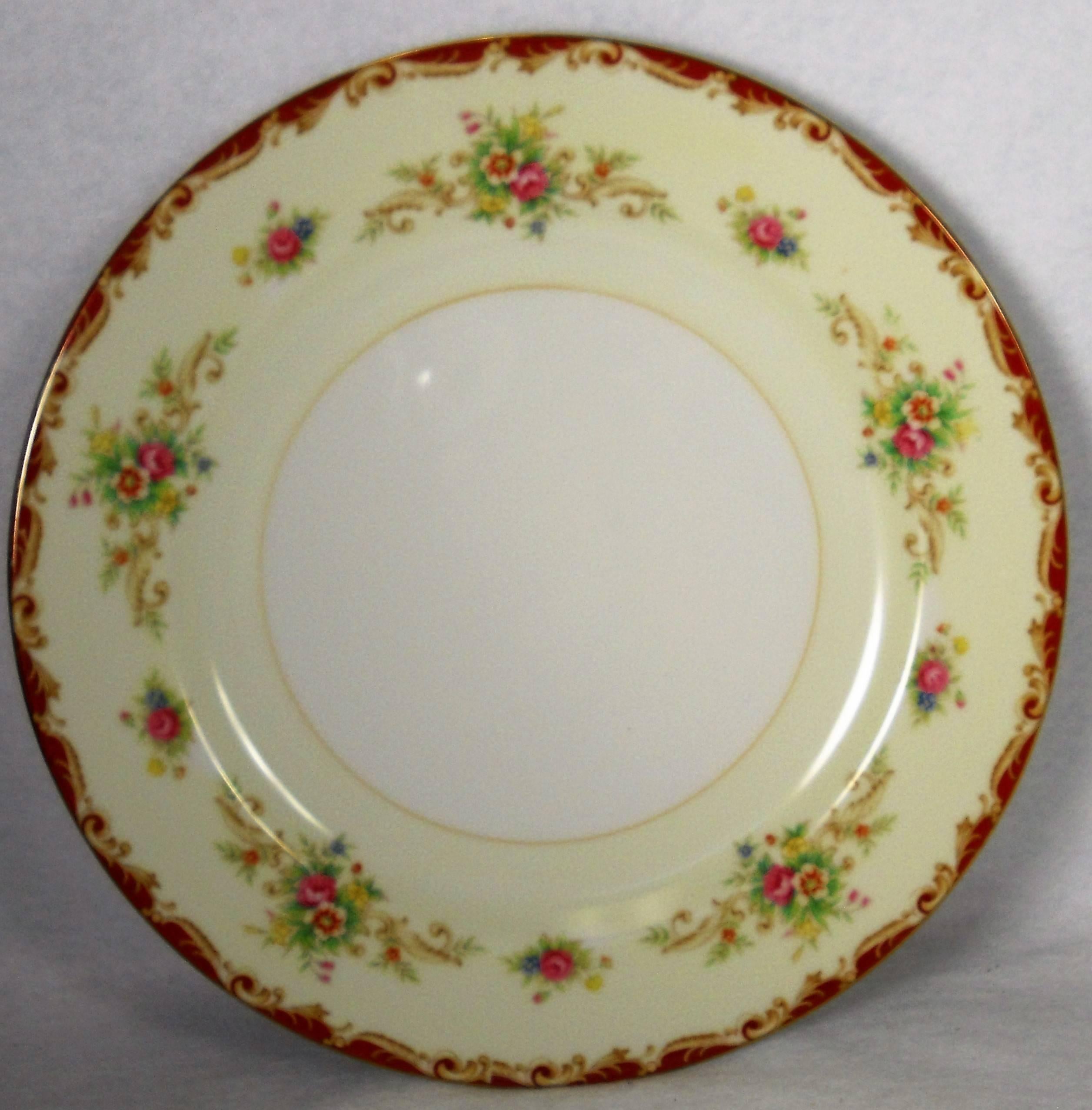 Japanese SANGO china STAFFORD pattern 83-piece SET SERVICE for Twelve (12) For Sale