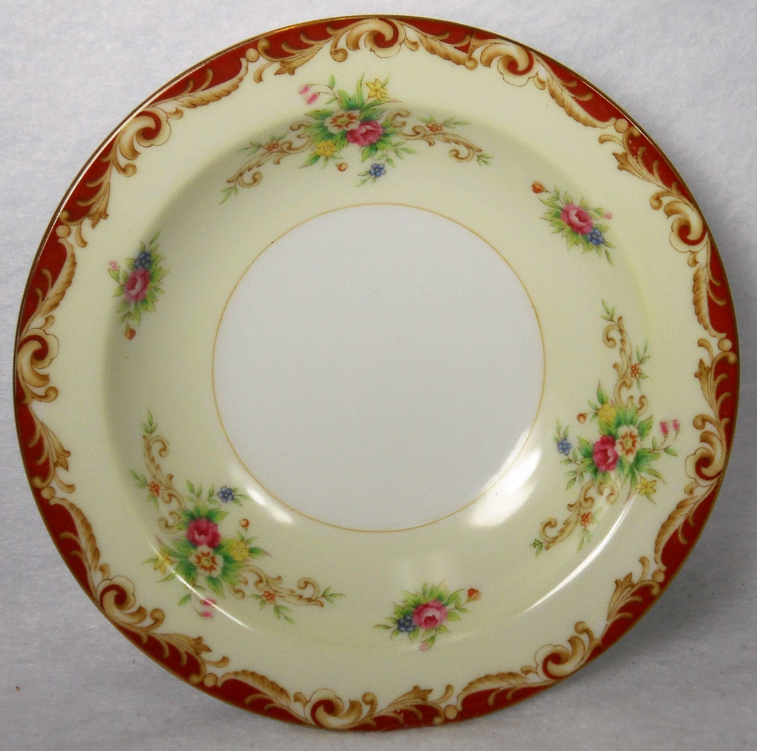 SANGO china STAFFORD pattern 83-piece SET SERVICE for Twelve (12) In Excellent Condition For Sale In St. Petersburg, FL