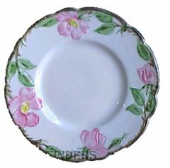 FRANCISCAN china DESERT ROSE pattern Set of Twelve (12) SALAD Plates