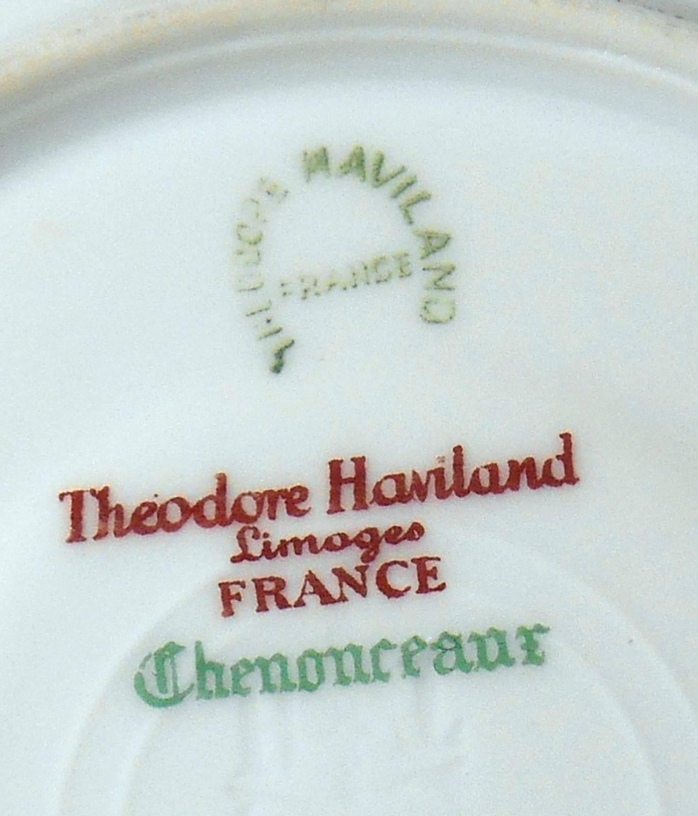Haviland Limoges France Chenonceaux 46-Piece Set, Cup Dinner Salad Bread 1