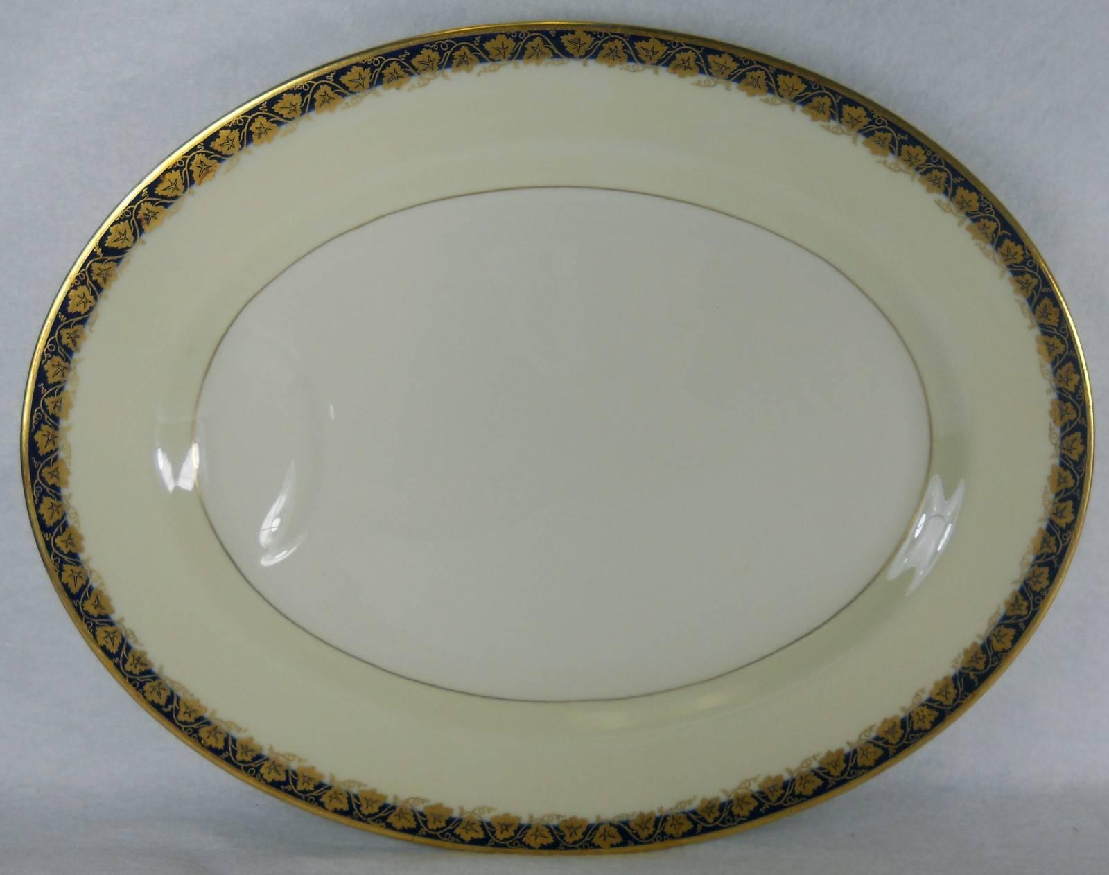 China finders. 

China, crystal, flatware and collectible matching service is offering one. 

Haviland China, New York, Oakmont cobalt blue pattern seven-piece hostess set.

In great condition free from chips, cracks, break, stain, or