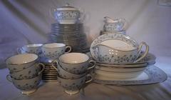 MINTON china GREY MIST S645 pattern 78-PC SET SERVICE for 10 + Serving