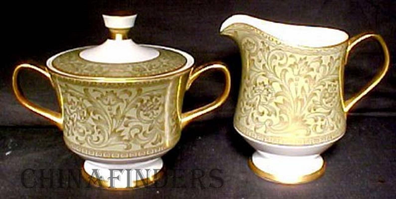 SANGO china VERSAILLES 3632 pattern 84-piece SET SERVICE for TWELVE For Sale 2