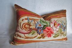 Antique French Aubusson Pillow from an Antique Portiere