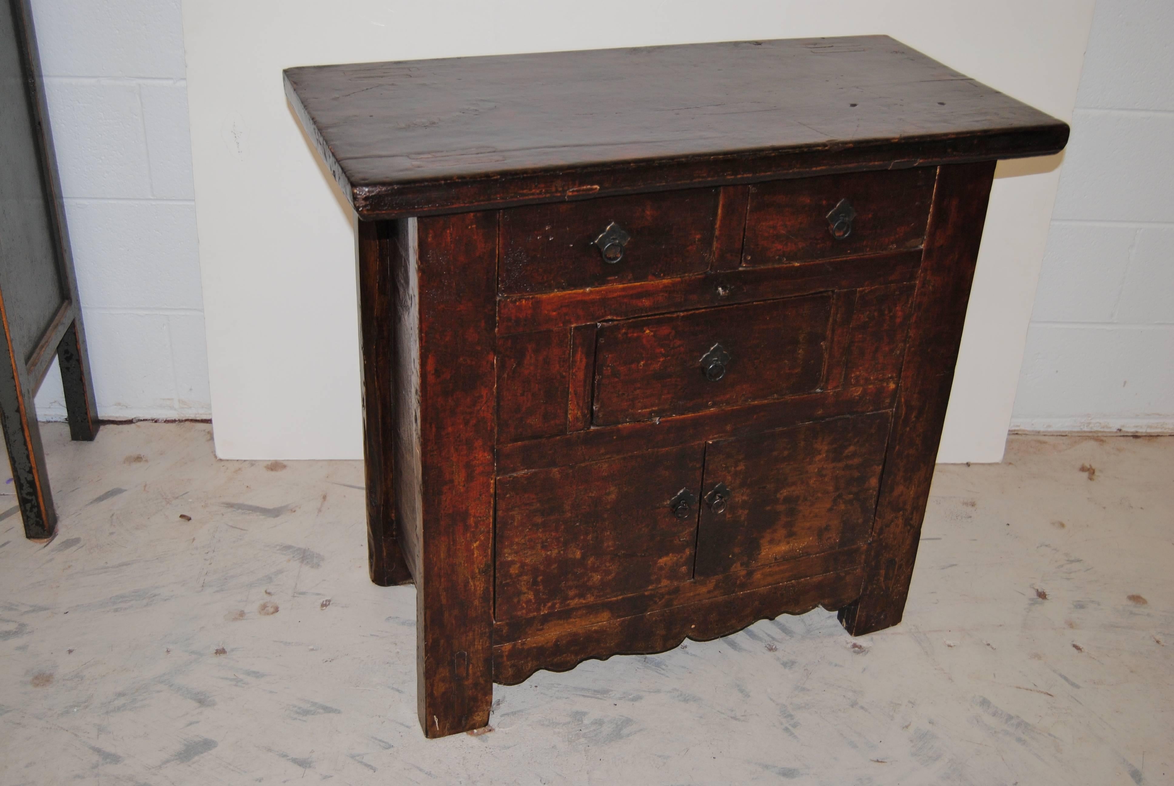 Antique Chinese Coffer with Original Lacquer For Sale 2
