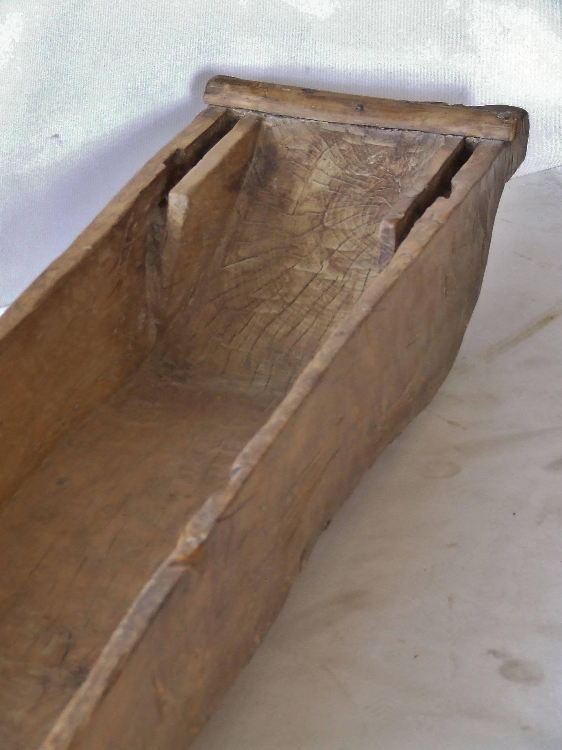 Wood Antique Hand-Carved Chinese Boat, circa Late 1800s For Sale
