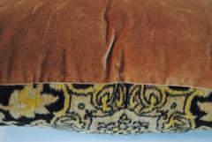 Custom Pillow Cut from an Antique Dutch Mohair Textile, circa 1915