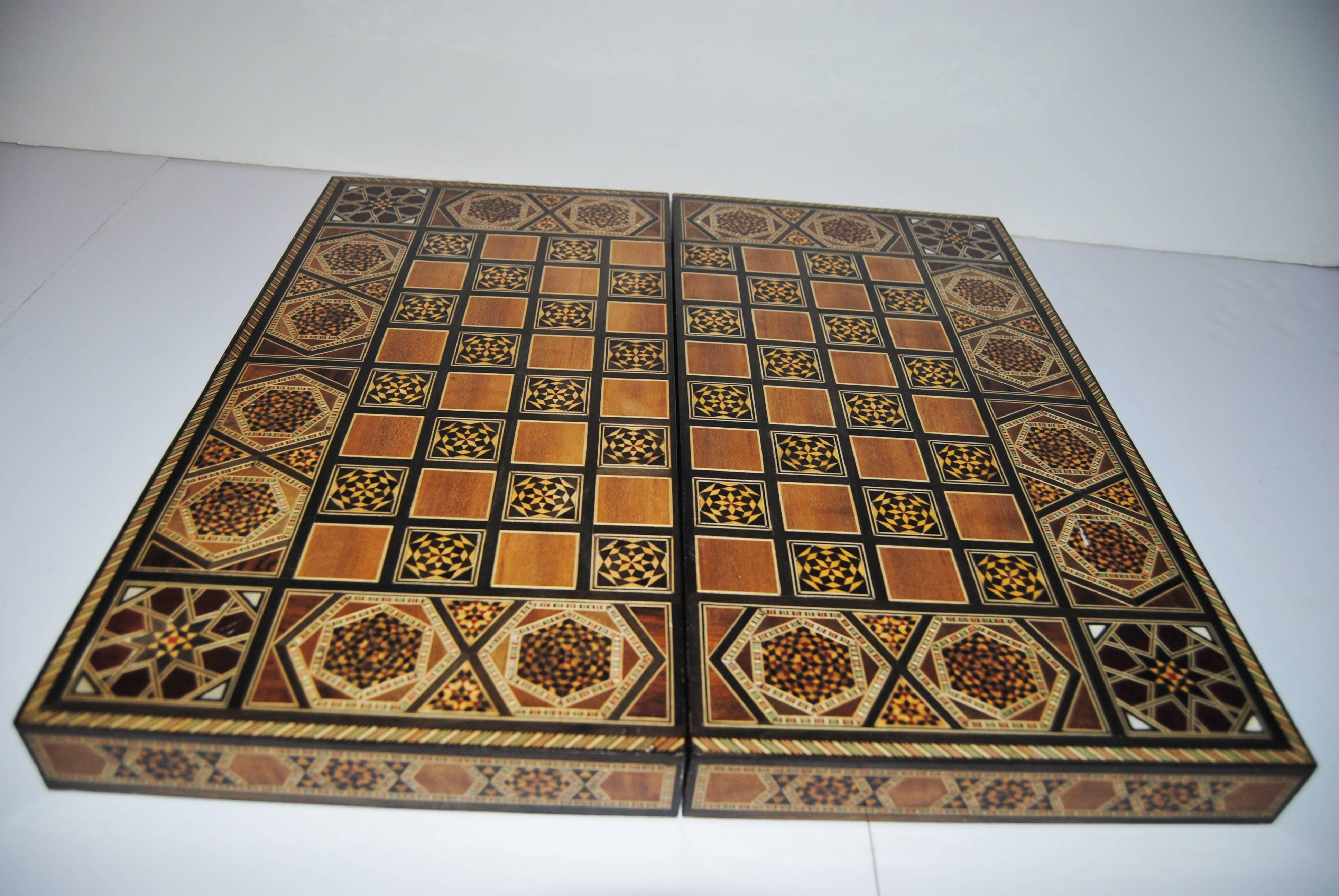syrian backgammon table