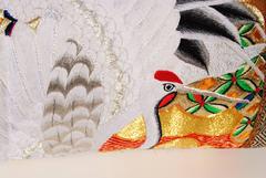 Custom Pillow Cut from a Vintage Japanese Silk Uchikake Wedding Kimono