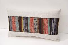Custom Pair of Vintage Pillows Cut from a Hand Loomed Japanese Silk Sakiori Obi