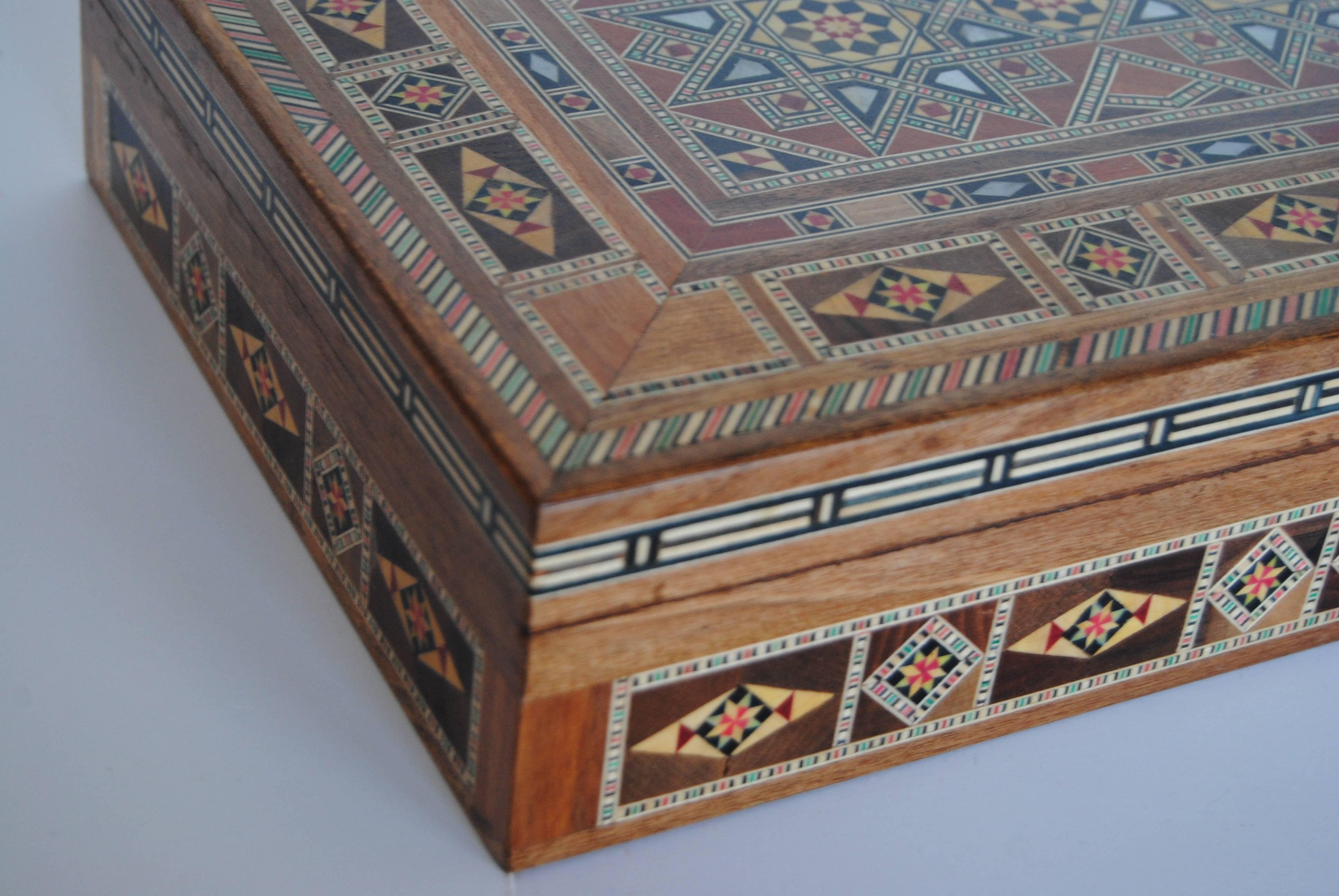 mother of pearl wooden box