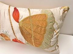Custom Pillow Cut from a Vintage Japanese Silk Uchikake Wedding Kimono