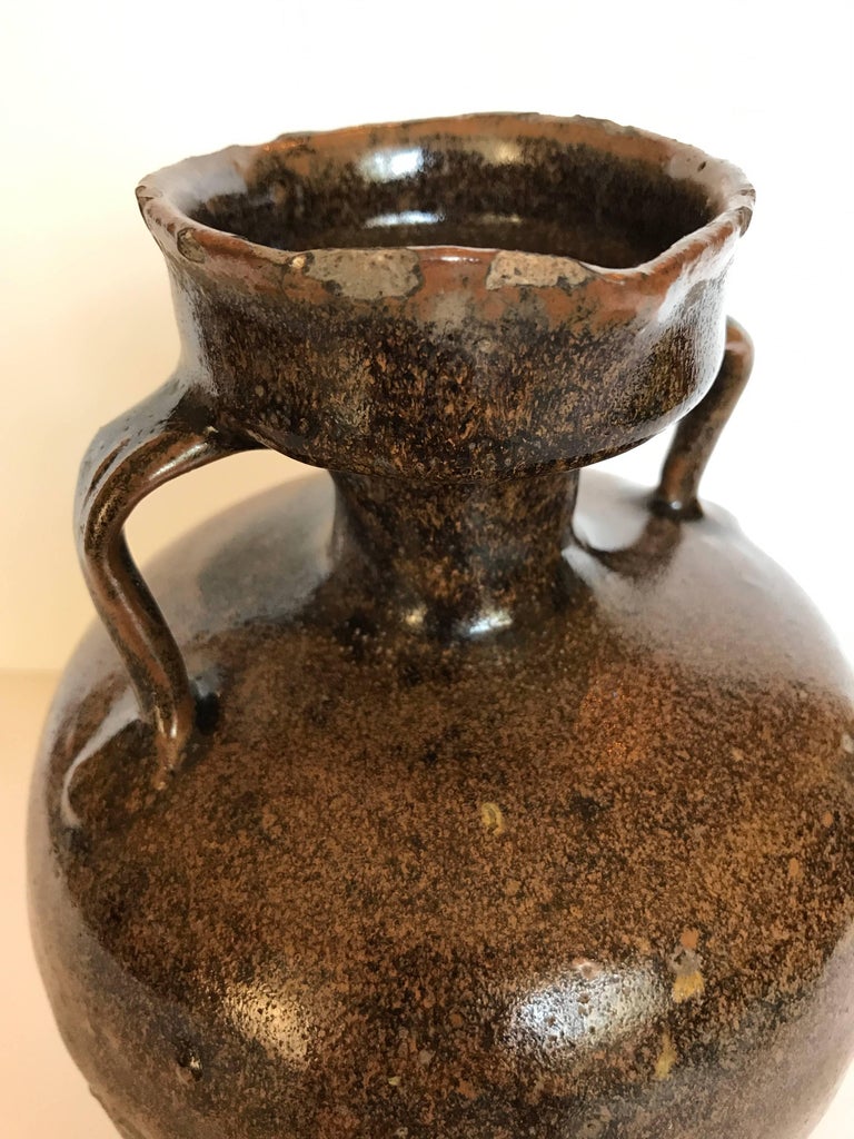 Antique Chinese Pottery Wine Jug For Sale at 1stDibs