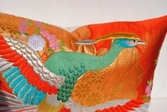 Custom Pillow Cut from a Vintage Japanese Silk Uchikake Wedding Kimono