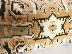 Custom Pillow Cut from a Vintage Velvet Coat Rack Textile, Netherlands