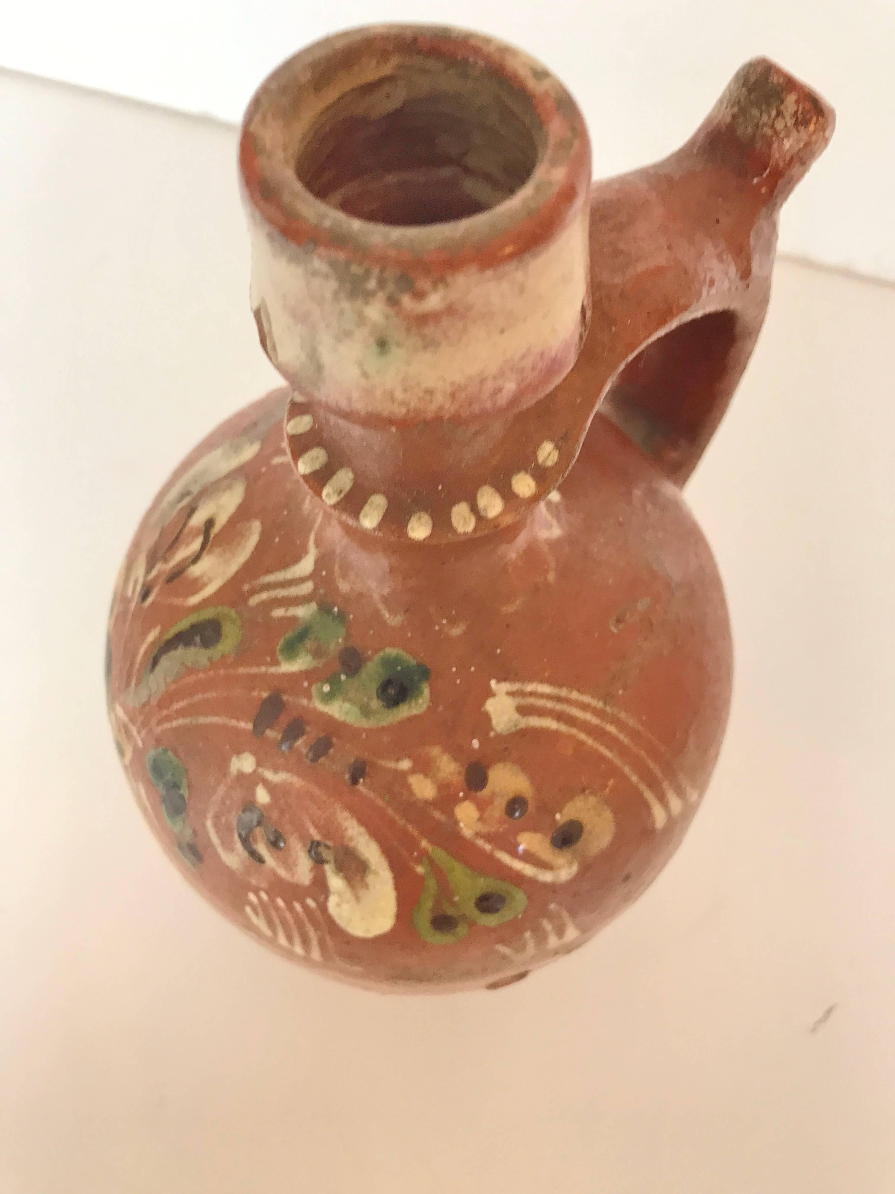 vintage redware pottery