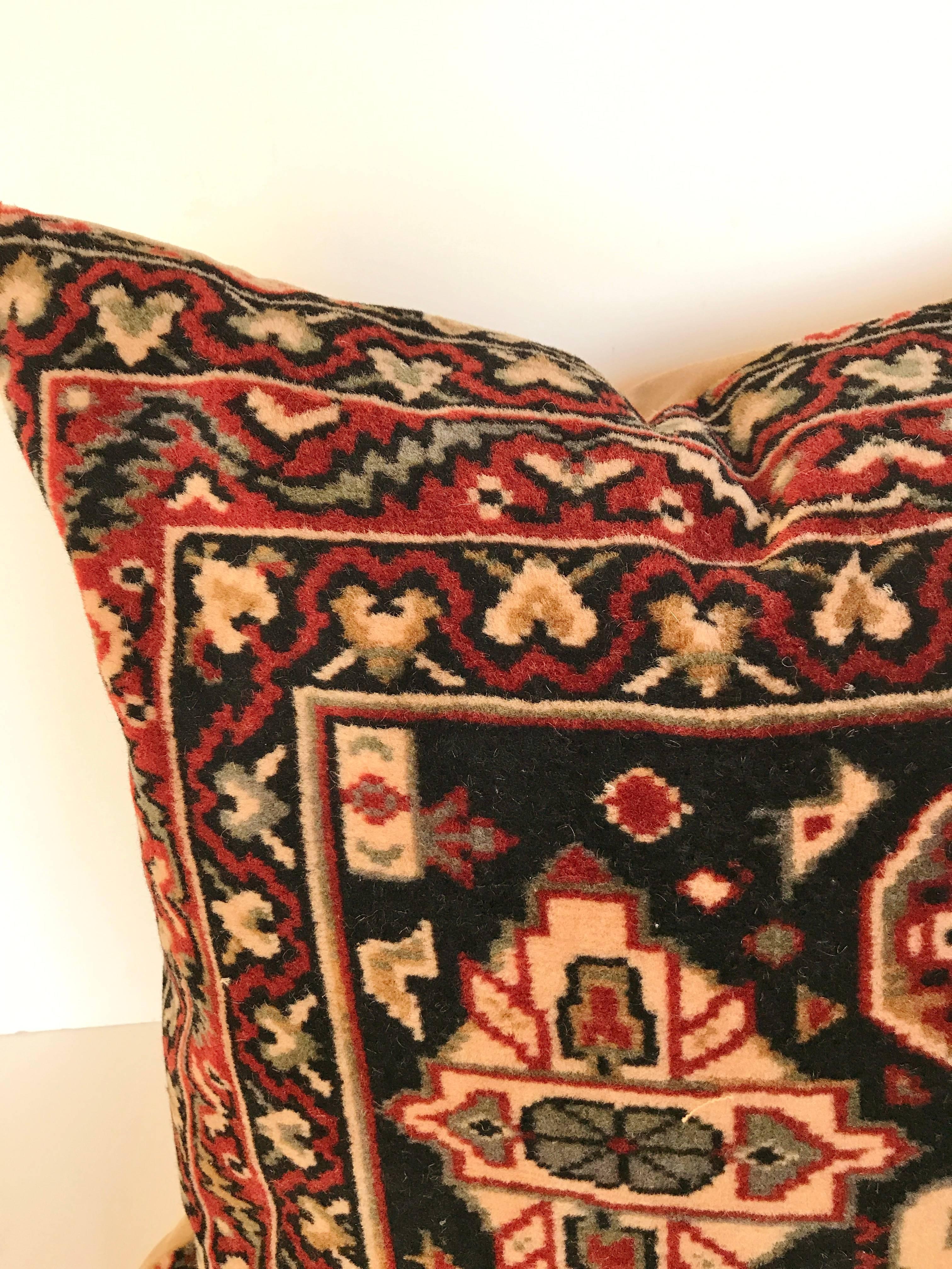 20th Century Custom Pillows Cut from a Vintage Wool Dutch Mohair Textile, Netherlands