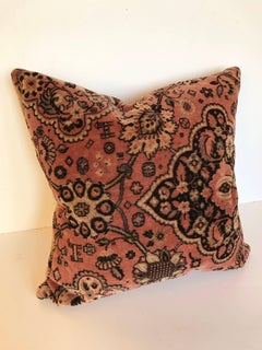 Custom  Pillow Cut from a Vintage Wool Mohair Textile, Netherlands