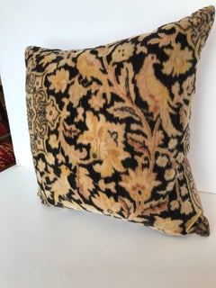 Custom Pillow cut from Antique Dutch Mohair Textile
