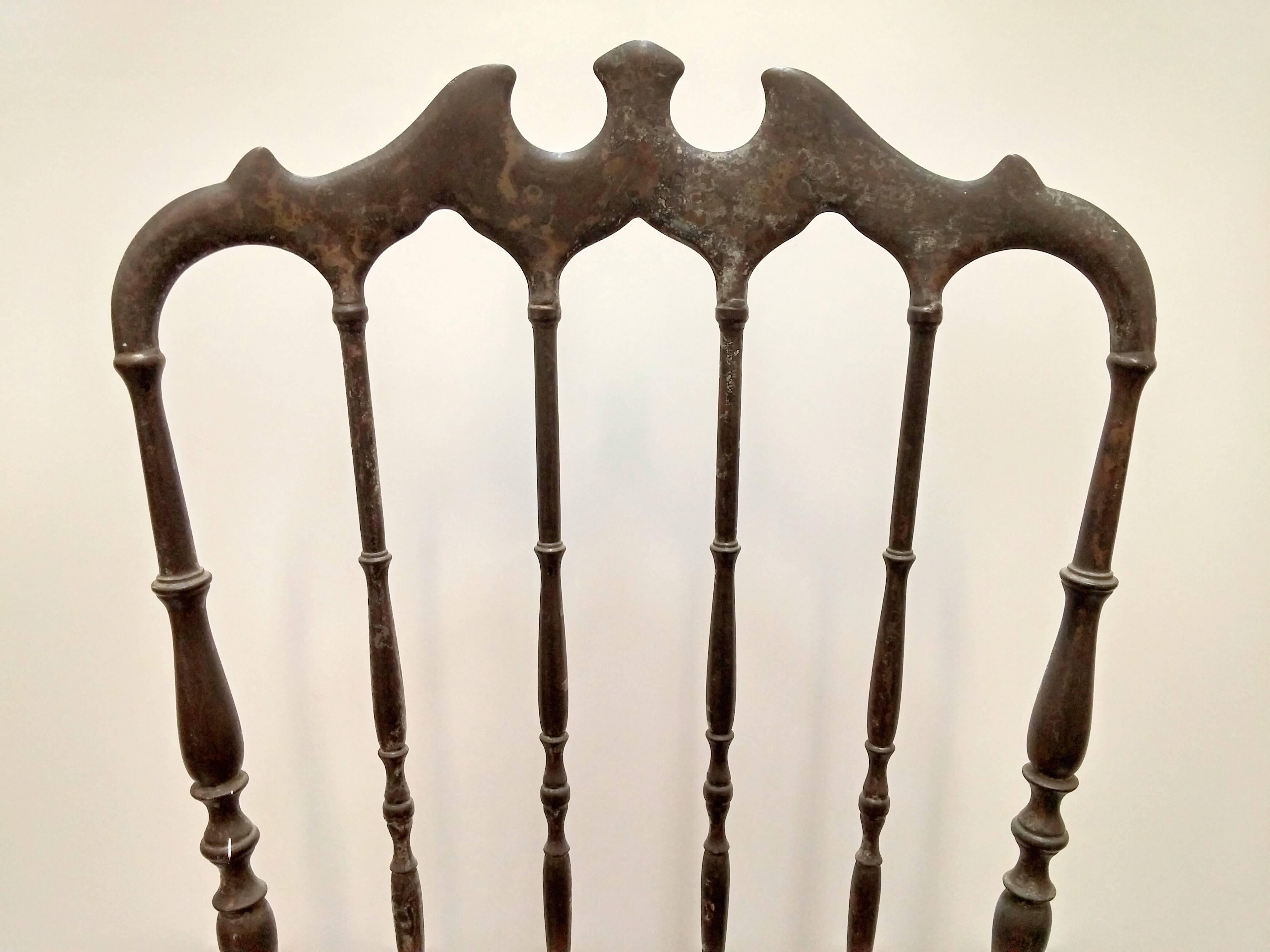 Brass Chiavari Chairs Set of Six 