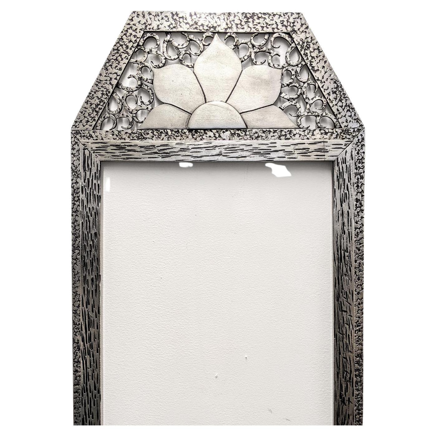 Fatto a mano Specchio in ferro battuto francese Art Deco Mirror in vendita