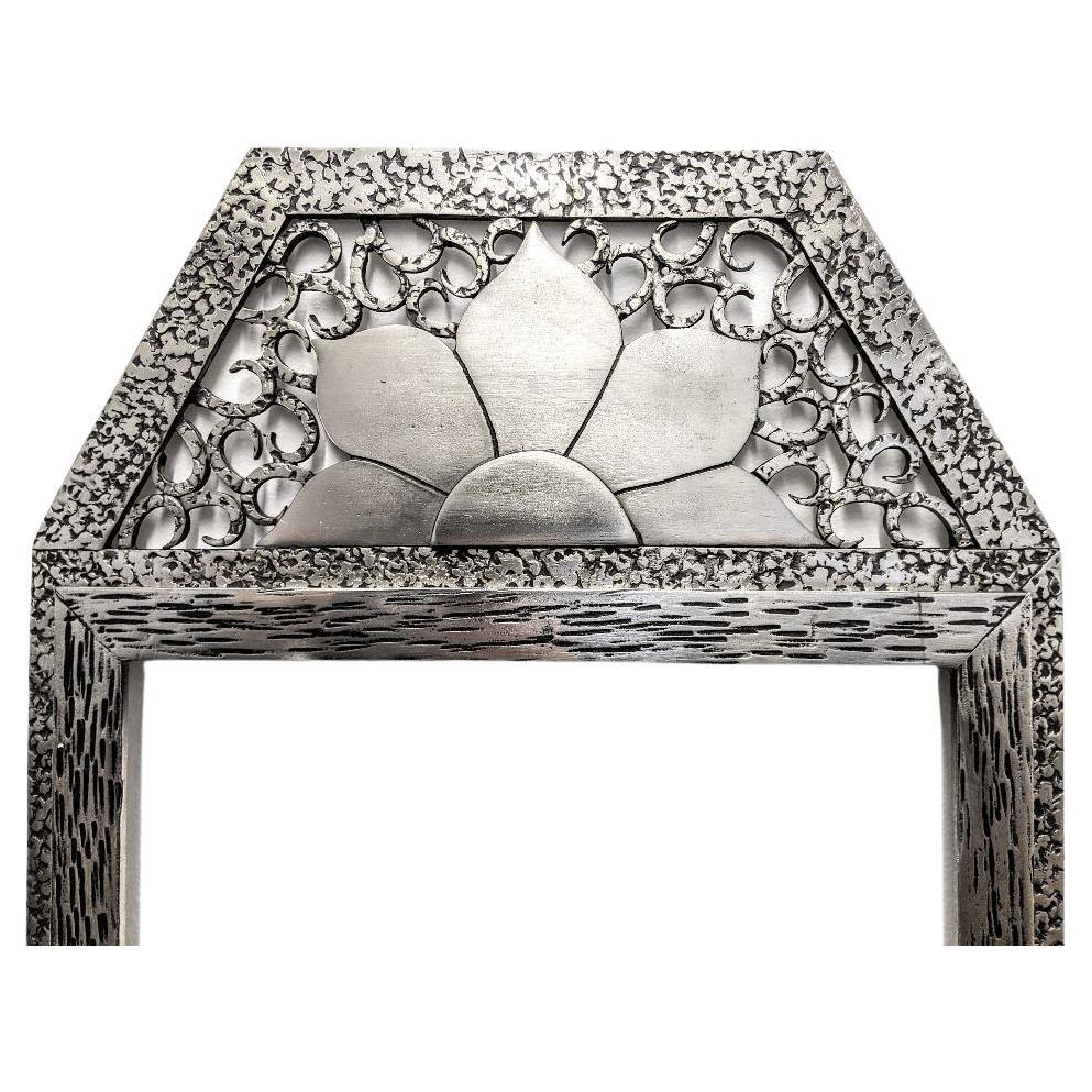 Francese Specchio in ferro battuto francese Art Deco Mirror in vendita