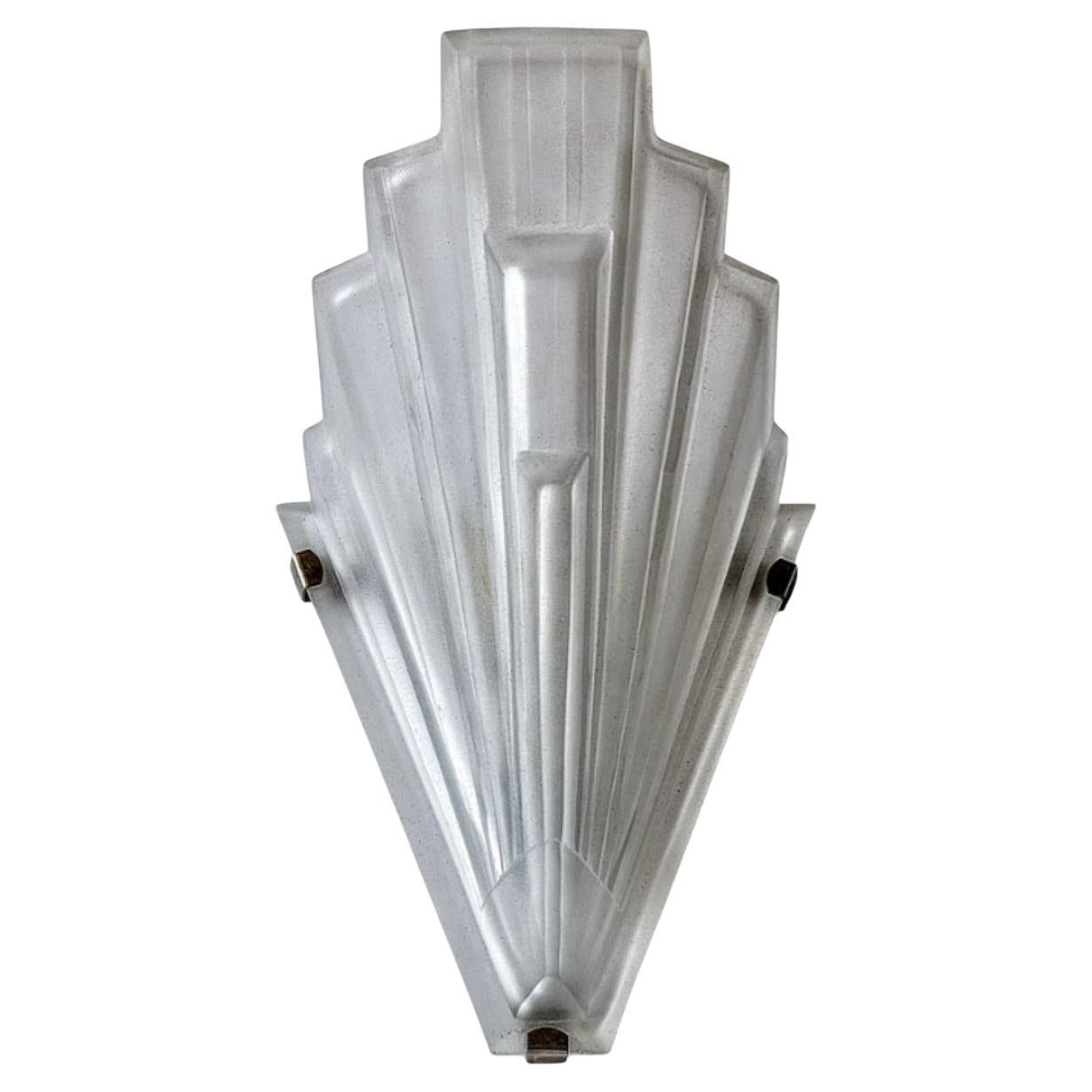 Pair of French Art Deco Wall Sconces by Sabino (small version)