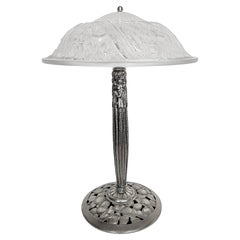 French Art Deco Table Lamp by Schneider