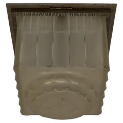 French Art Deco Flush Mount Signed by Sabino