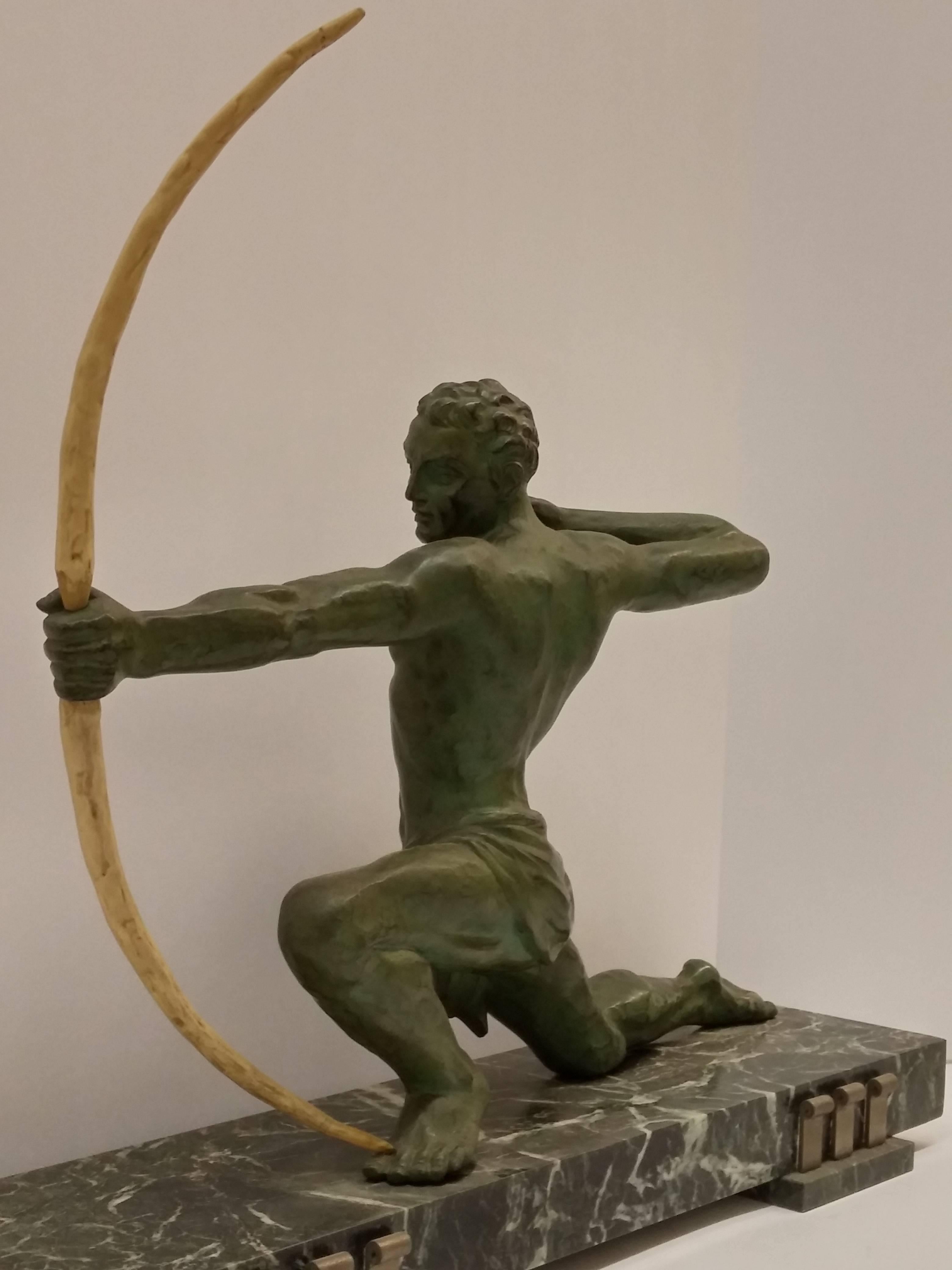 French Art Deco Hunter Sculpture 3