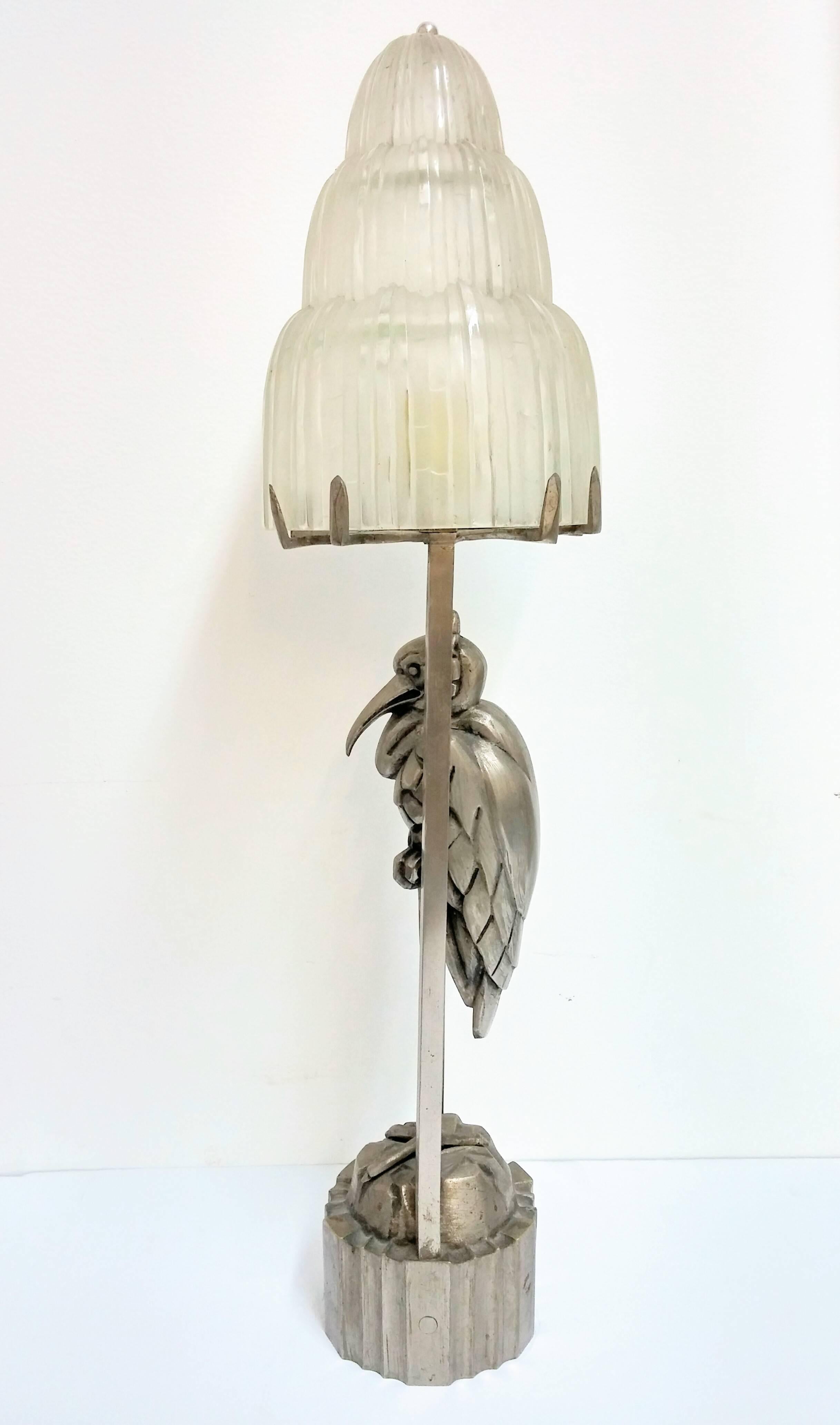 This table lamp was created by French artist 
