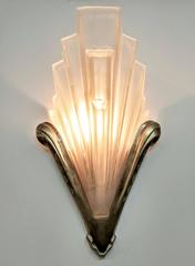French Art Deco Wall Sconces signed by Sabino
