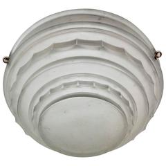 French Art Deco Flush Mount or Pendant Chandelier by Sabino 7