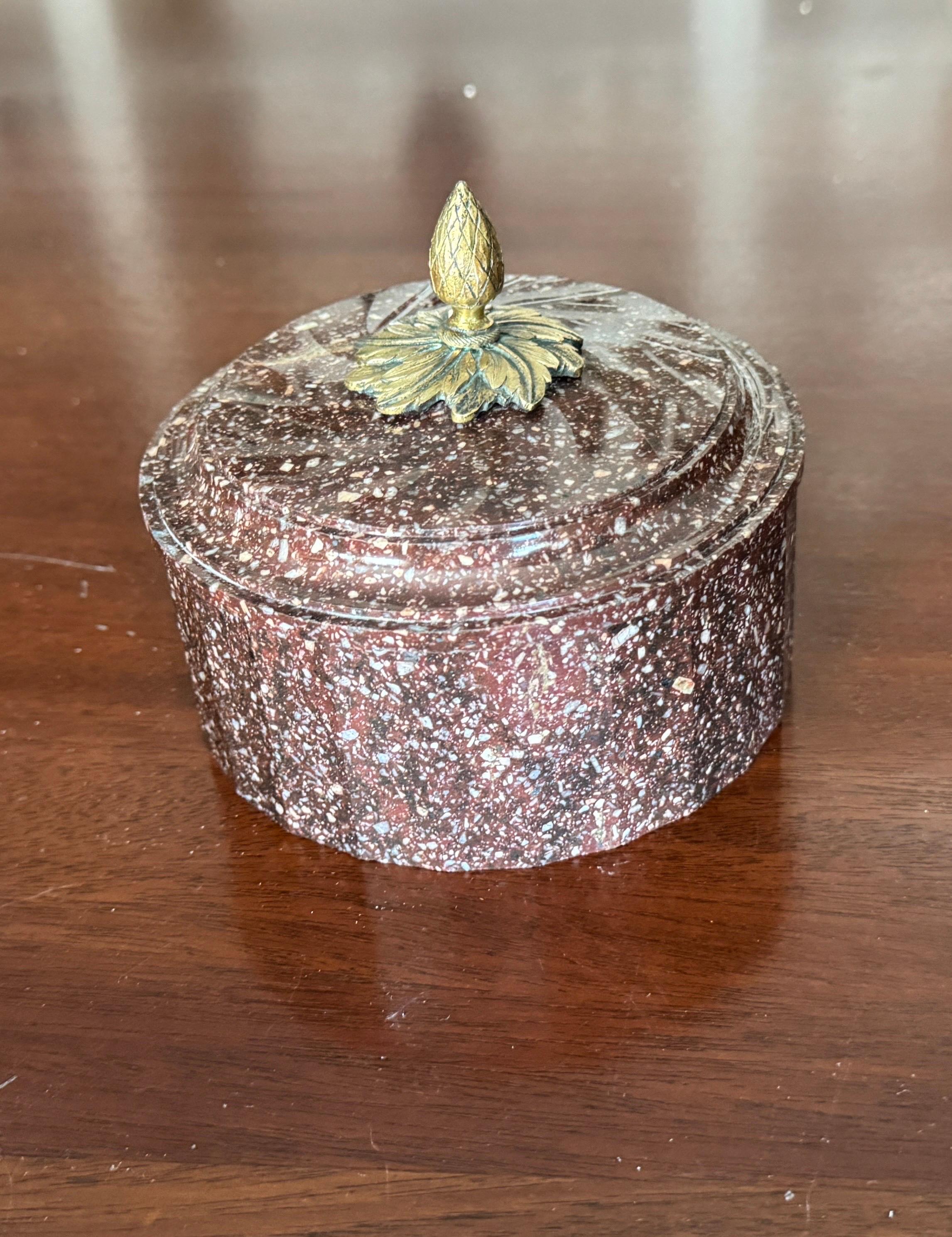 An Ormolu Mounted Swedish Porphyry Butter Tub, Early 19th Century 2