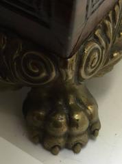 Regency Brass-Mounted Rosewood Inkstand, Early 19th Century