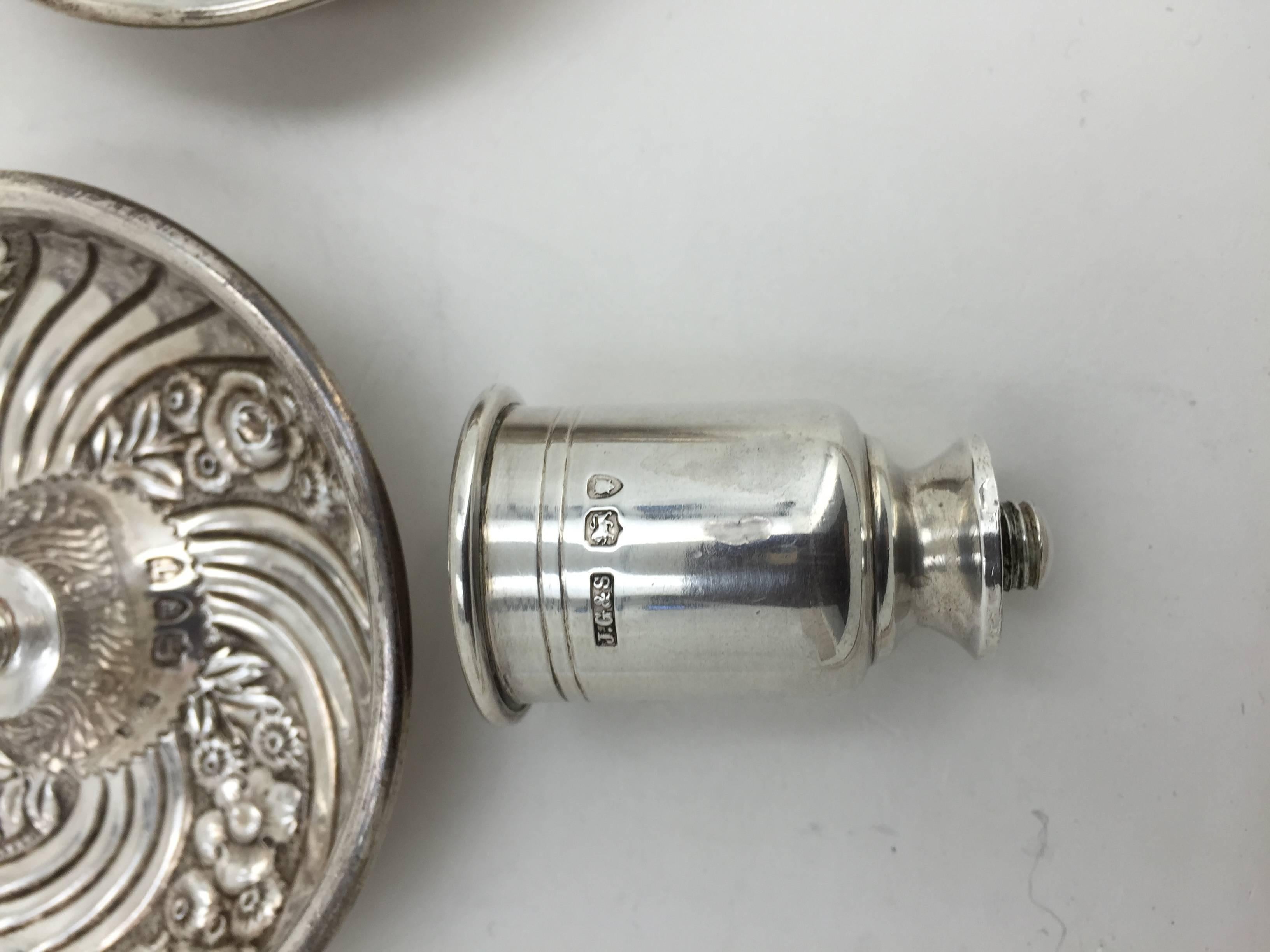 Late Victorian Pair of Victorian Silver Brighton Buns, Date Letter 1896