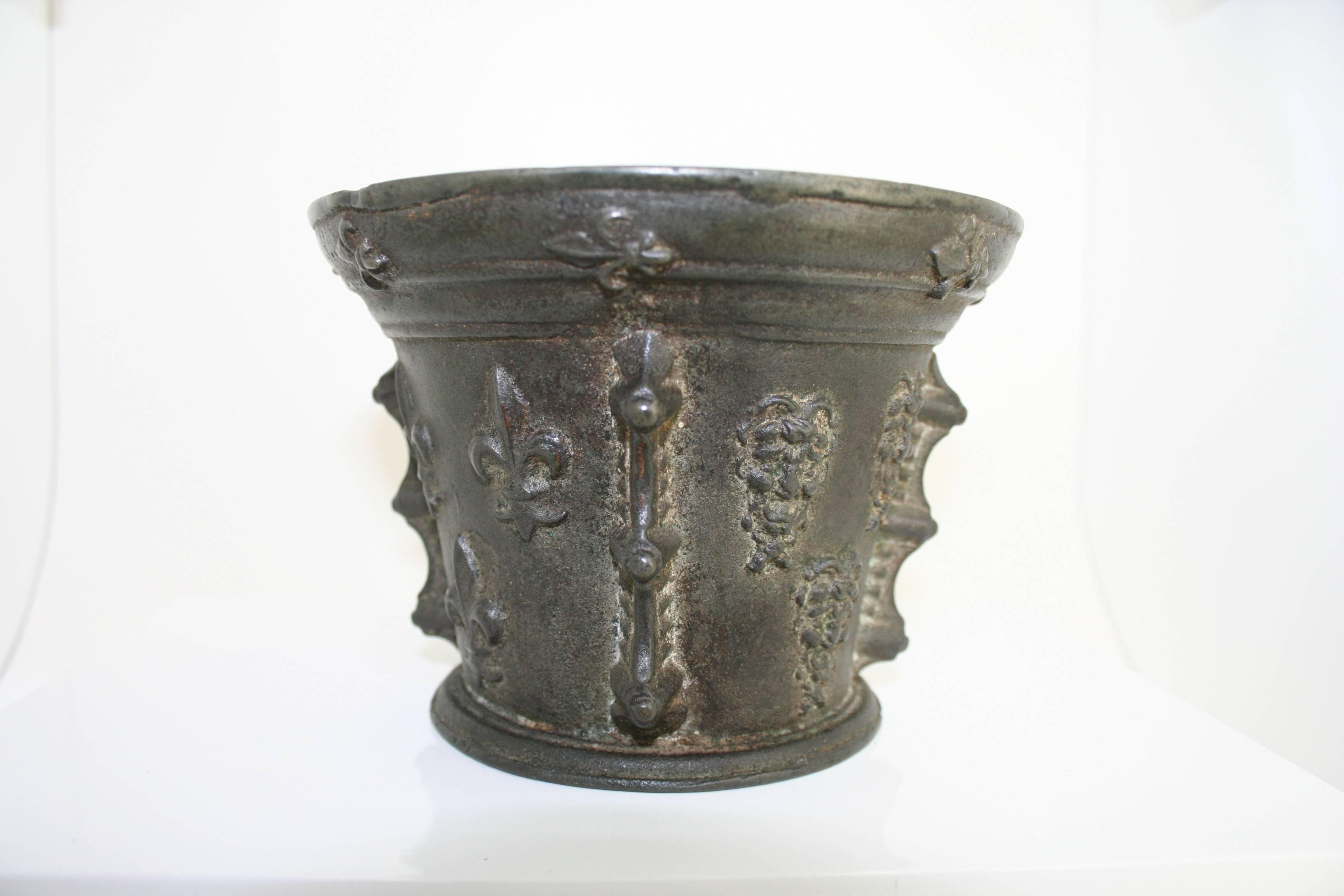 17th century bronze mortar