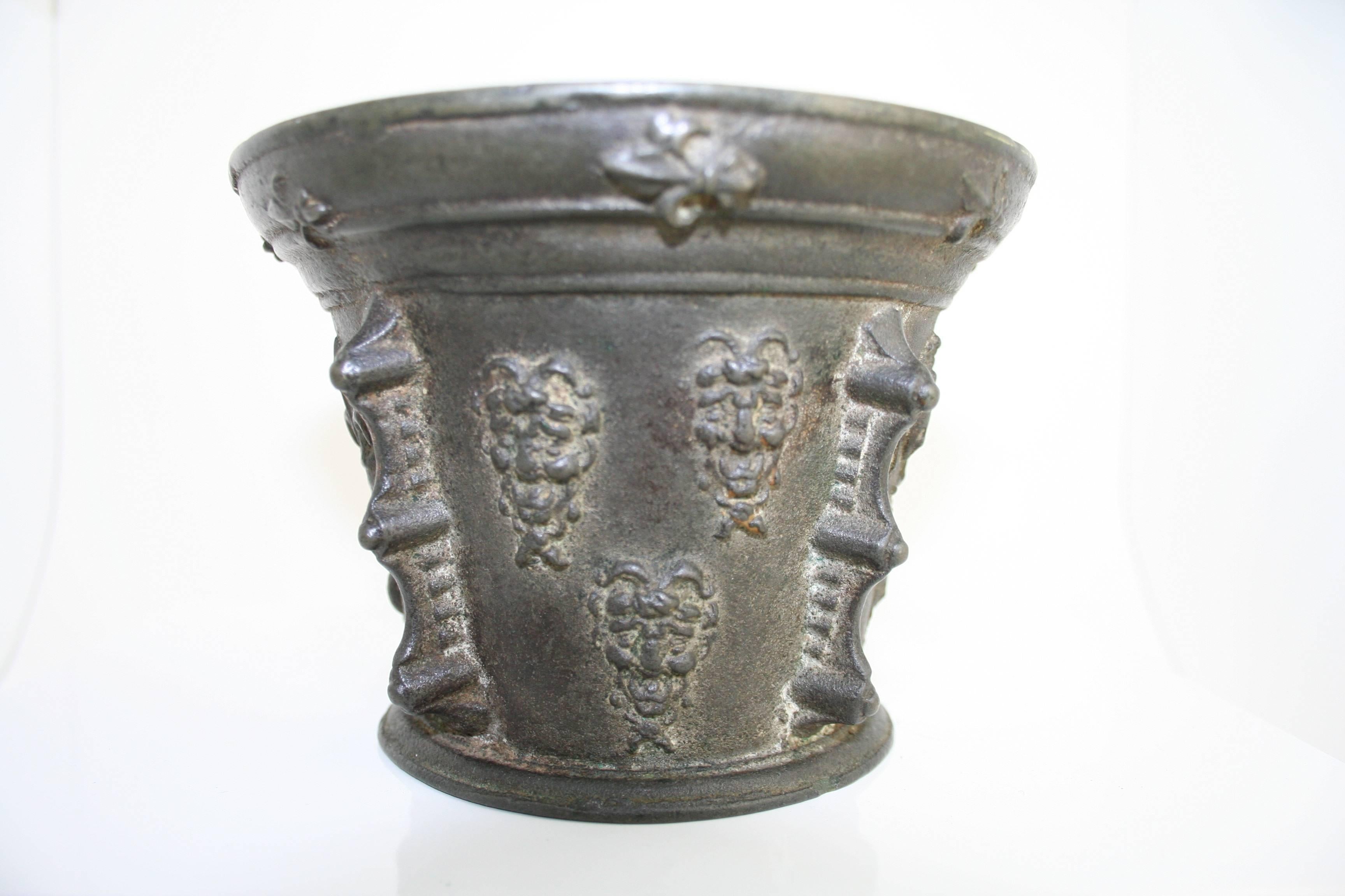 Baroque French Bronze Mortar, Early 17th Century For Sale