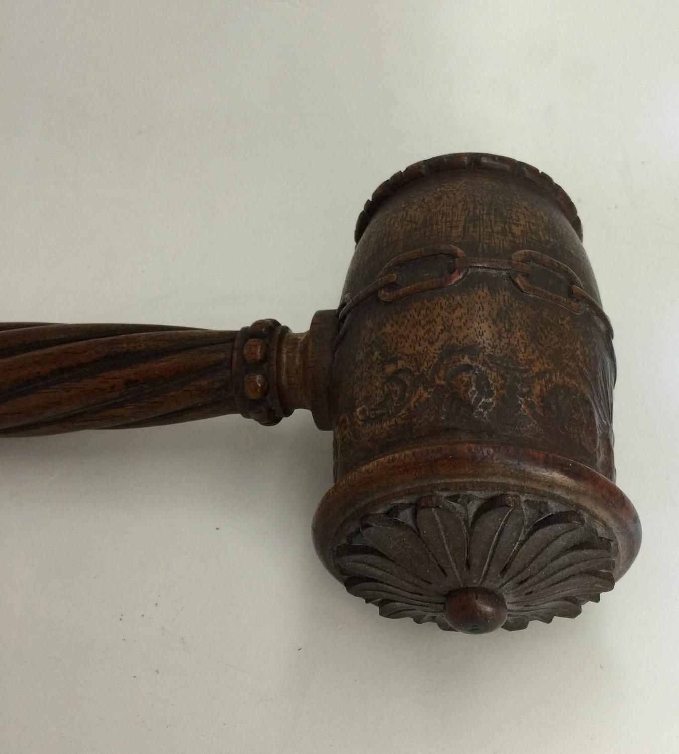 Victorian Ceremonial Wood Gavel, Late 19th Century For Sale at 1stdibs
