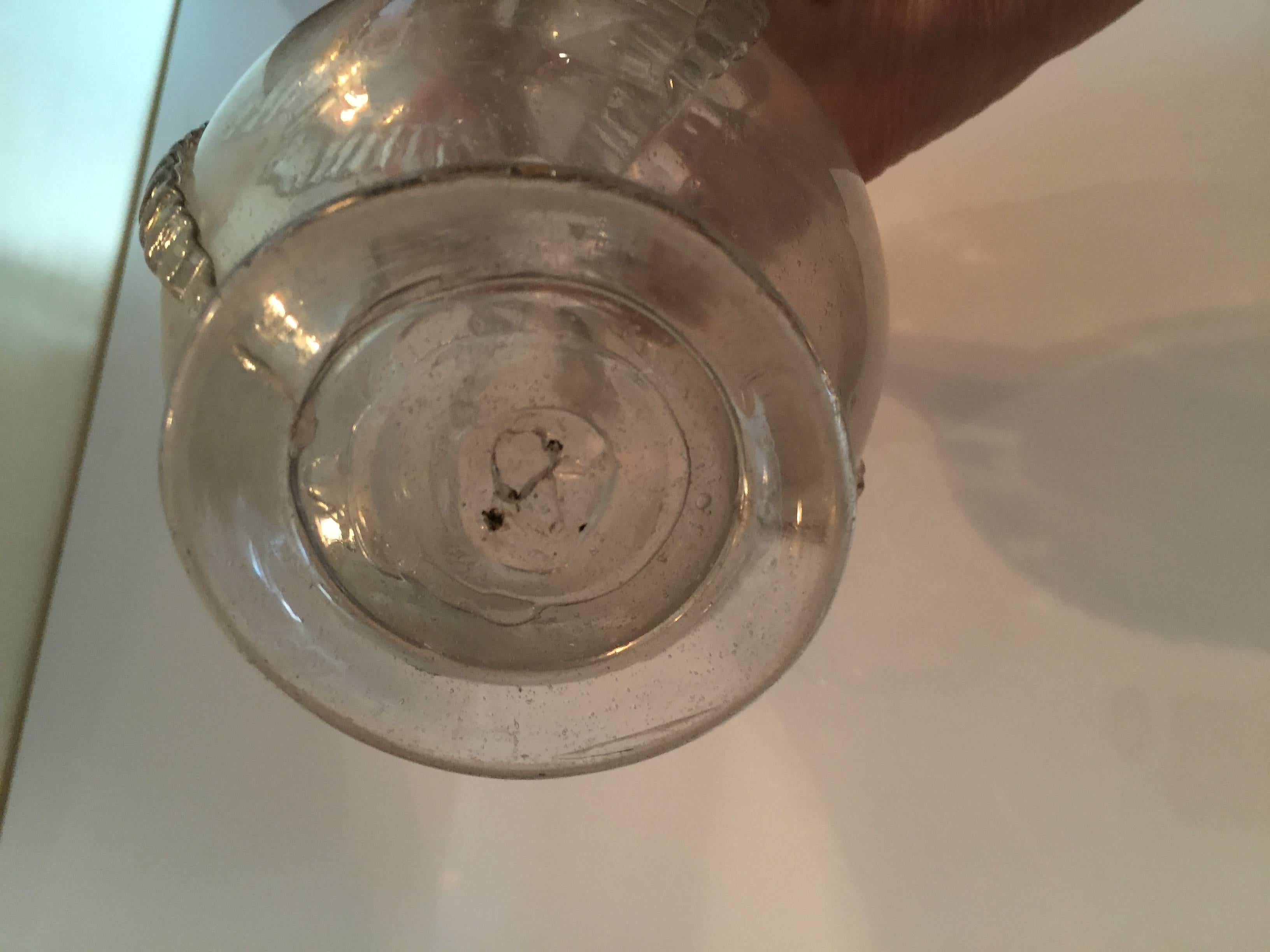Swedish Handblown Decanter, 19th Century In Good Condition In Spencertown, NY