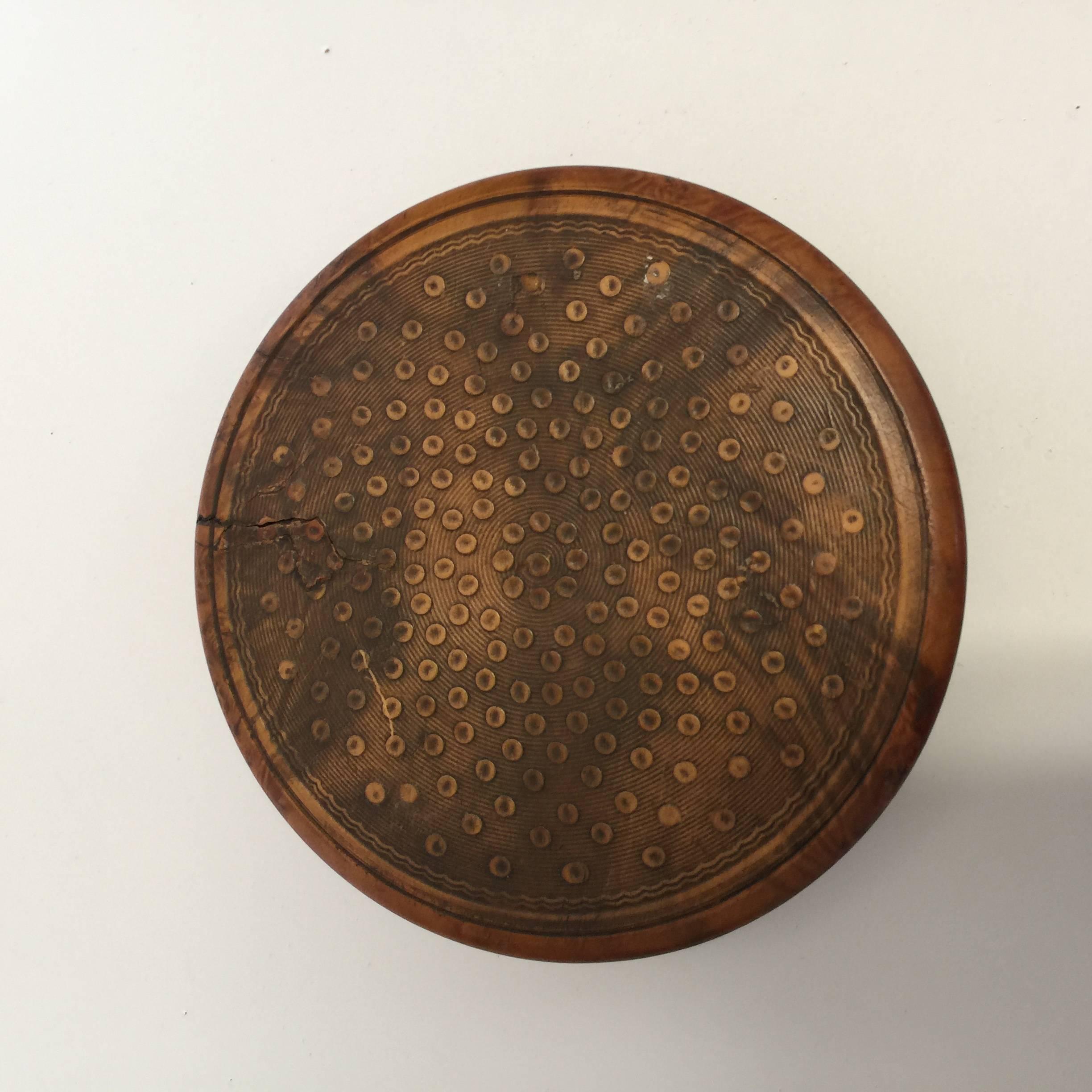 Empire Pressed Wood Snuff Box of Napoleon in His Last Moments, Early 19th Century
