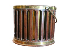 A George III Mahogany and Brass Plate Bucket, late 18th Century