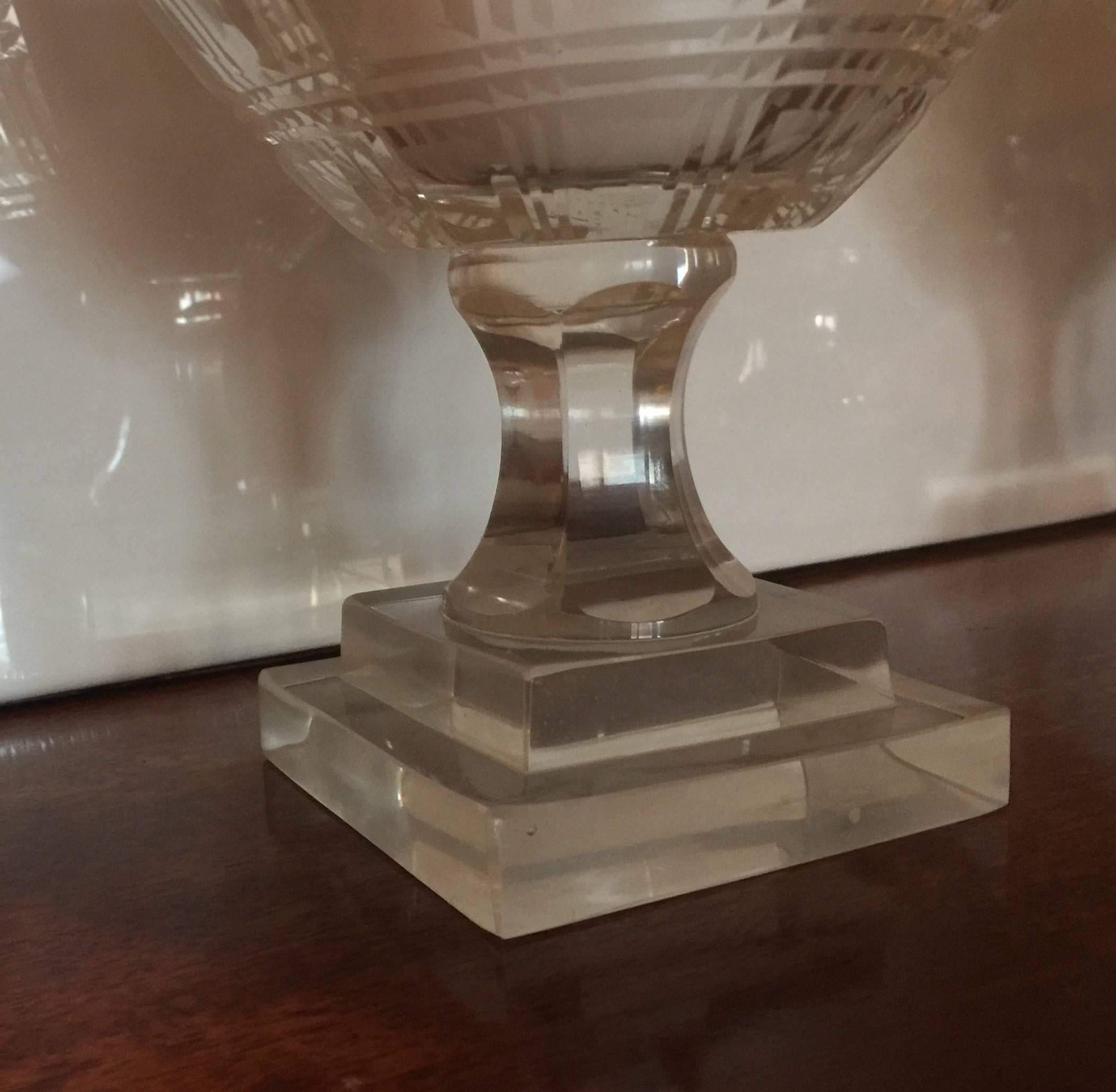 Regency Paire de photophores en verre de style Régence, 20ème siècle en vente