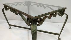 Hammered Wrought Iron Coffee Table, Attributed to Pier Luigi Colli