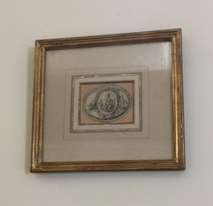 Watercolor Design for Snuff Box Cover, French, 18th Century