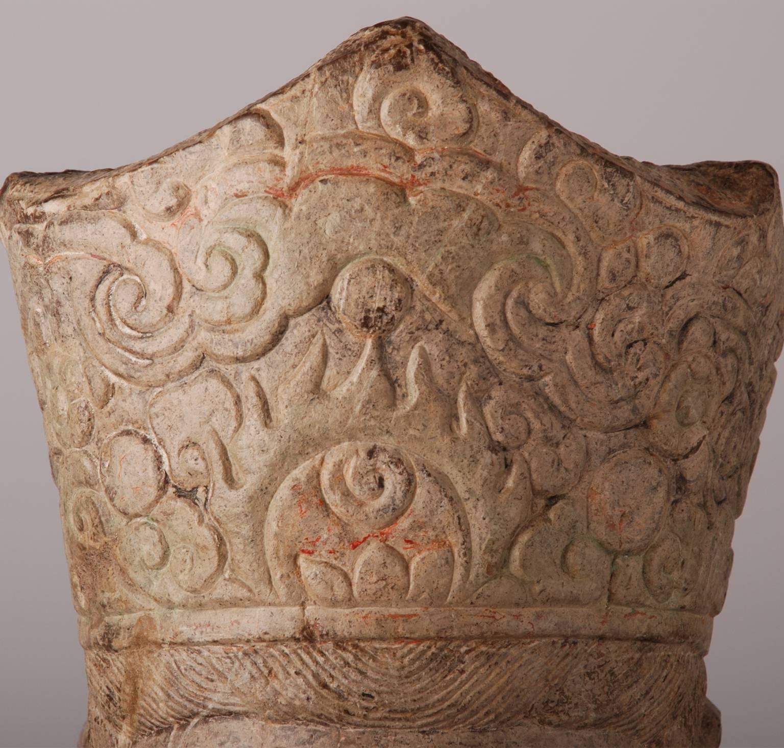 Chinese Works of Art Stone Head of Guanyin For Sale 2